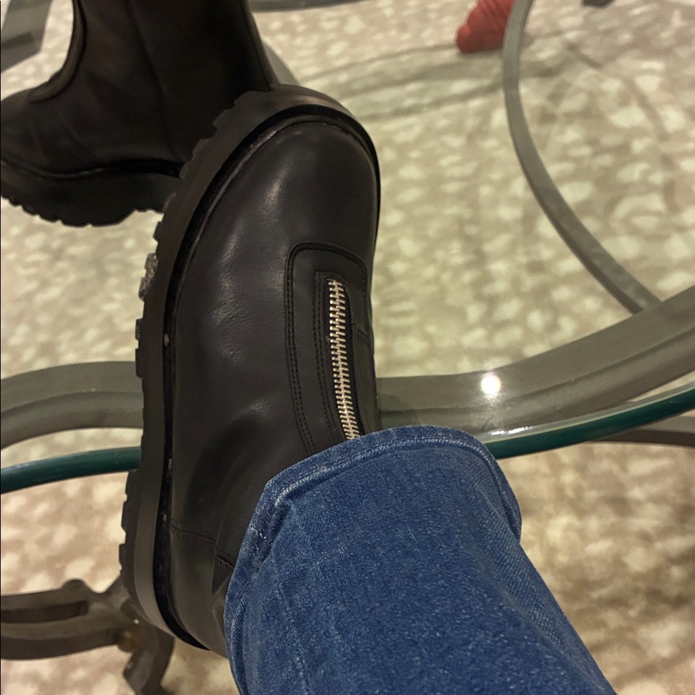 H and m Black chunky Women's Boots - Picture 8 of 8